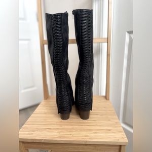 Black heeled boots size 6.5